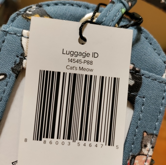 Vera Bradley Cat Luggage Tag - Picture 3 of 3